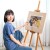得力73881_4K空心画板椴木画板 双面用素描可擦水彩油画颜料彩色铅笔美术 可携带画架板(混)