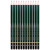 得力7084-2B高级绘图铅笔(绿色)(12支/盒)