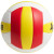 安格耐特F1253_5号PVC机缝排球(白+黄+红)(个)