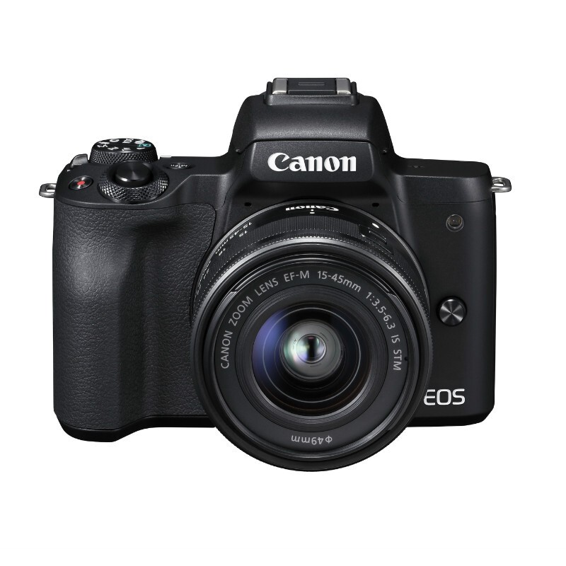 佳能（Canon）EOS M50 微单相机 数码相机 微单套机 黑色（15-45 微单镜头）Vlog相机 4K 视频拍摄