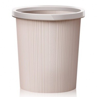 塑料垃圾桶 圆形纸篓 中号 厨房客厅卫生间通用 压圈款