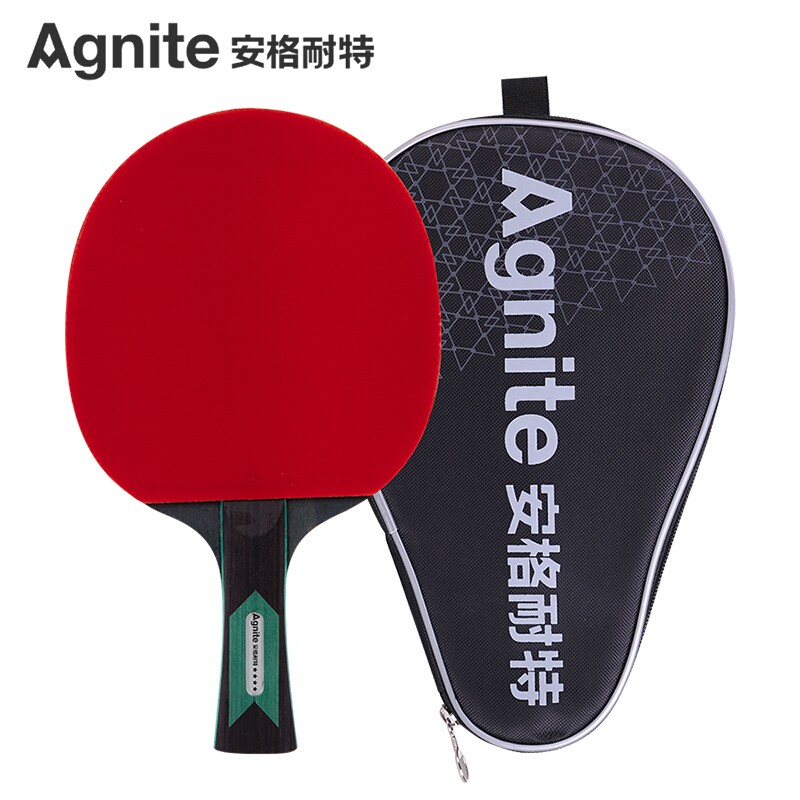 安格耐特（Agnite）四星单拍乒乓球横拍 双面反胶乒乓球拍F2314单拍