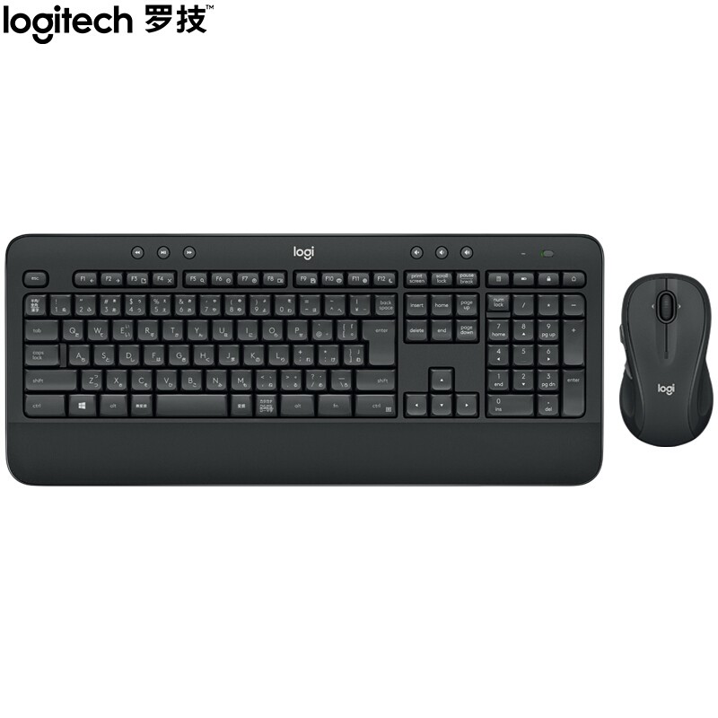 罗技（Logitech）MK545 键鼠套装 无线键鼠套装 办公键鼠套装 全尺寸 黑色 带无线2.4G接收器