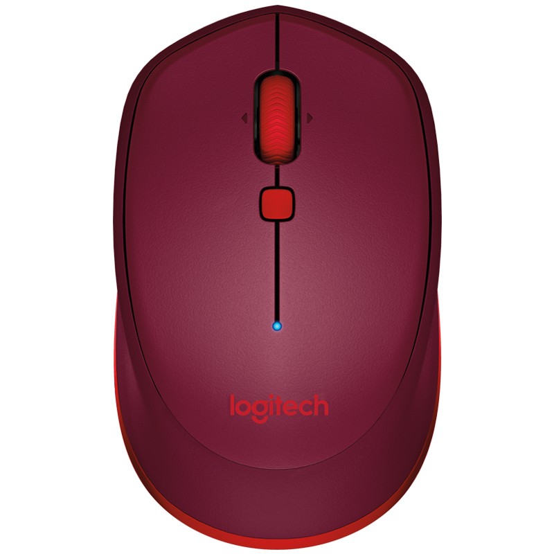 罗技（Logitech）M337 鼠标 无线蓝牙鼠标 办公鼠标 对称鼠标 红色