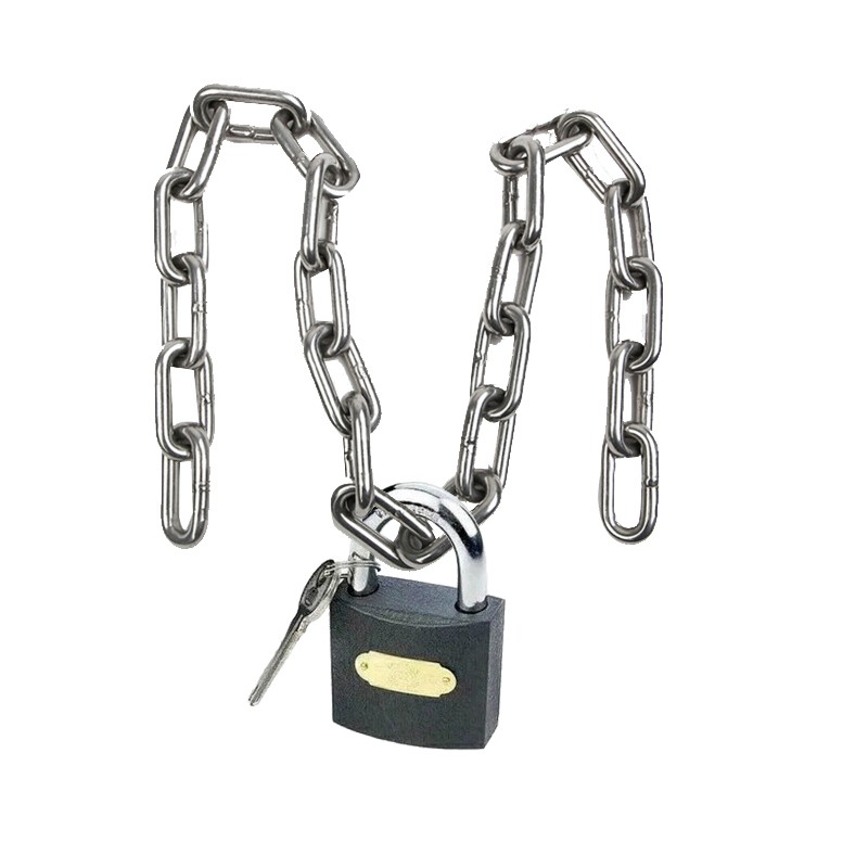 国产 铁链子锁 加粗 链条 镀锌链条锁 焊接 防盗 拦车位 10米长