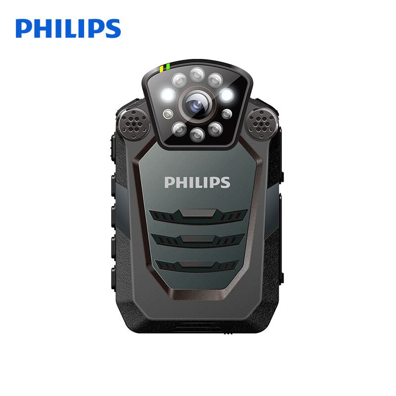 飞利浦（PHILIPS）VTR8200 执法取证 便携音视频 执法记录仪 1296P高清红外广角夜视摄像机 录音 拍照一体机