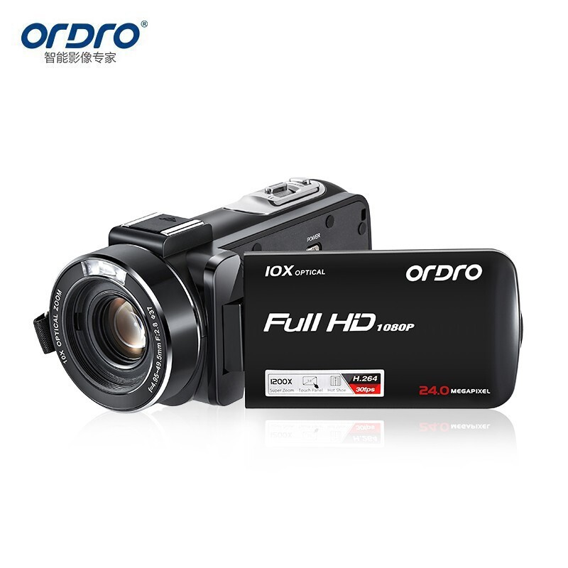 欧达（ORDRO）Z82摄像机光学变焦录像机高清直播DV摄影机