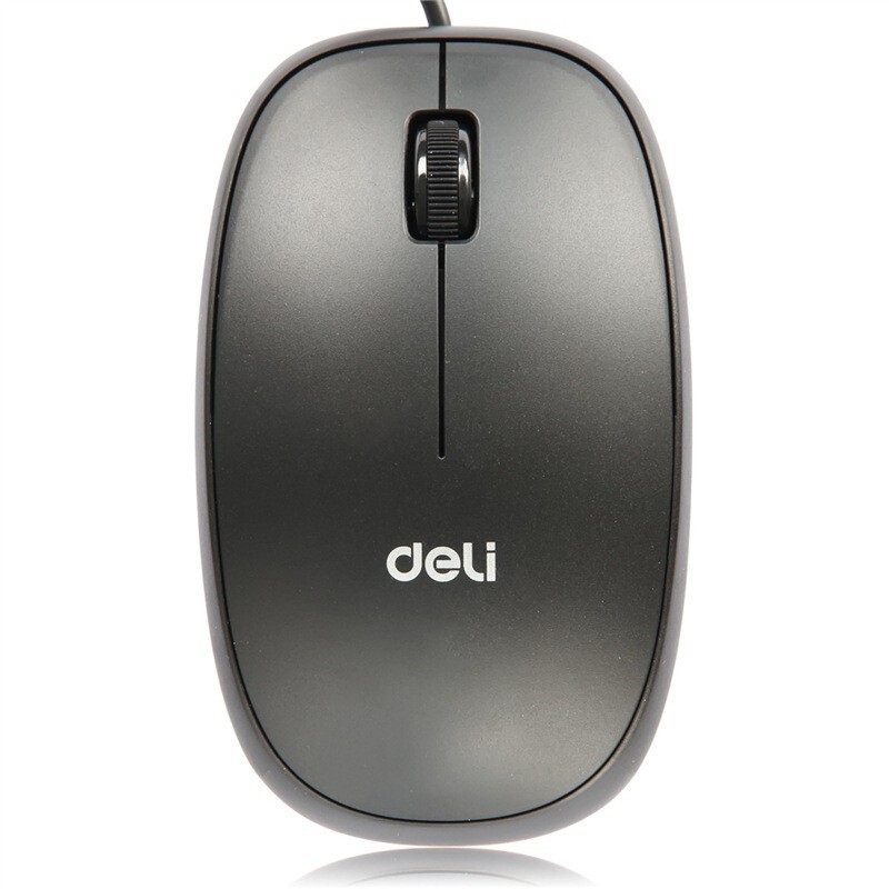 得力（deli） 3715 USB有线鼠标 光感灵敏办公鼠标