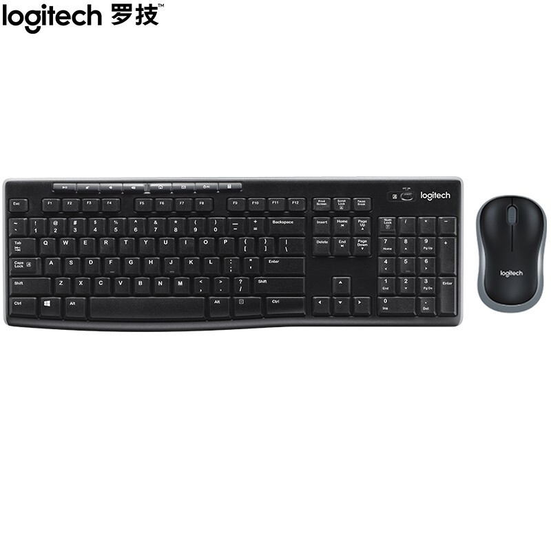 罗技（Logitech）MK270 无线键鼠套装 办公键鼠套装 全尺寸带无线2.4G接收器