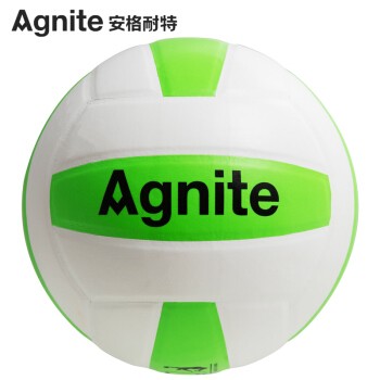 安格耐特F1251_PVC5号贴片排球(白+绿)