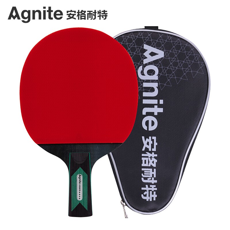 安格耐特（Agnite）四星乒乓球直拍单拍 弧圈快攻F2324单拍装