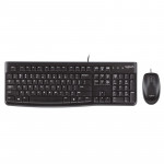 罗技（Logitech）MK120企业级有线键盘鼠标套装 办公键鼠套装 电脑键盘 USB即插即用 黑色