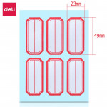 得力7187自粘性标贴(白)23*49mm(25本)